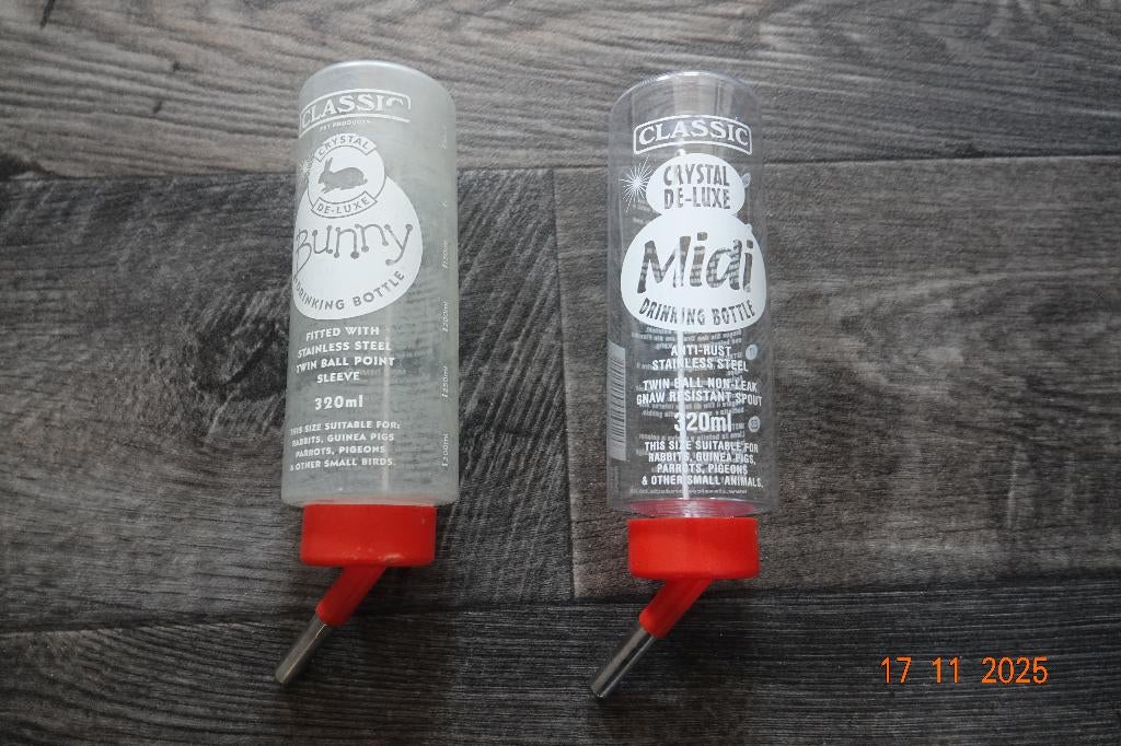 Gratis: Drinkflesjes voor knaagdieren, Ophalen of Verzenden, Zo goed als nieuw, Overige typen