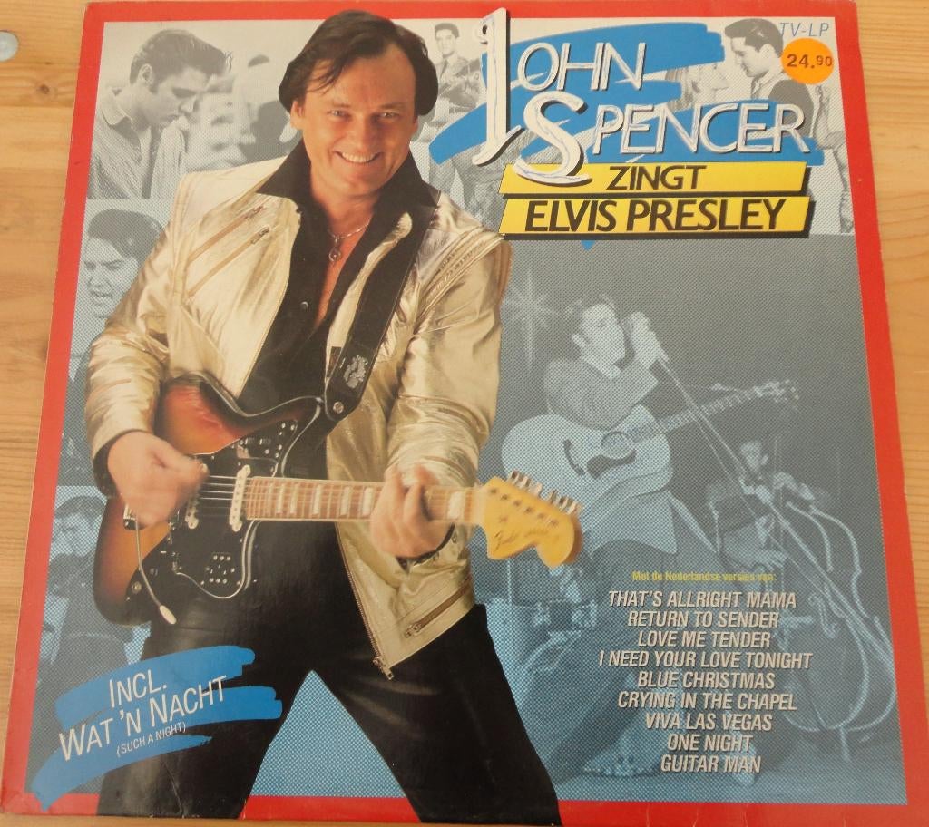John Spencer zingt Elvis Presley (LP), Cd's en Dvd's, Vinyl | Pop, Ophalen of Verzenden, 1980 tot 2000, Gebruikt, 12 inch