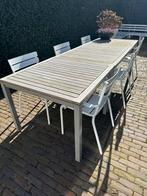 Tuintafel, Tuin en Terras, Ophalen, Gebruikt, Eettafel, Aluminium