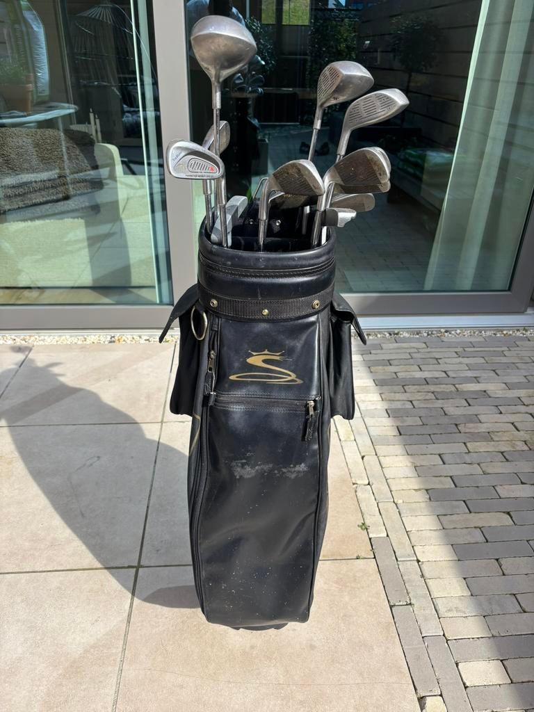 Complete golfset inclusief trolley en tas, Ophalen, Gebruikt, Set