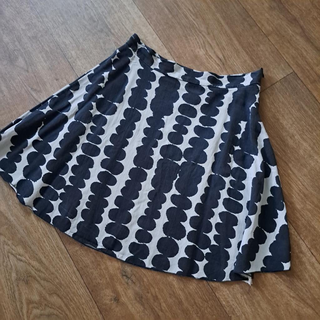 klok rok grijs/zwart mt 40, Kleding | Dames, Rokken, Maat 38/40 (M), Zwart, Ophalen of Verzenden, Zo goed als nieuw