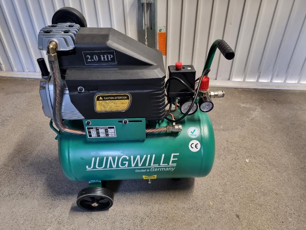Jungwille compressor, Ophalen, 6 tot 10 bar, Zo goed als nieuw, Minder dan 200 liter/min