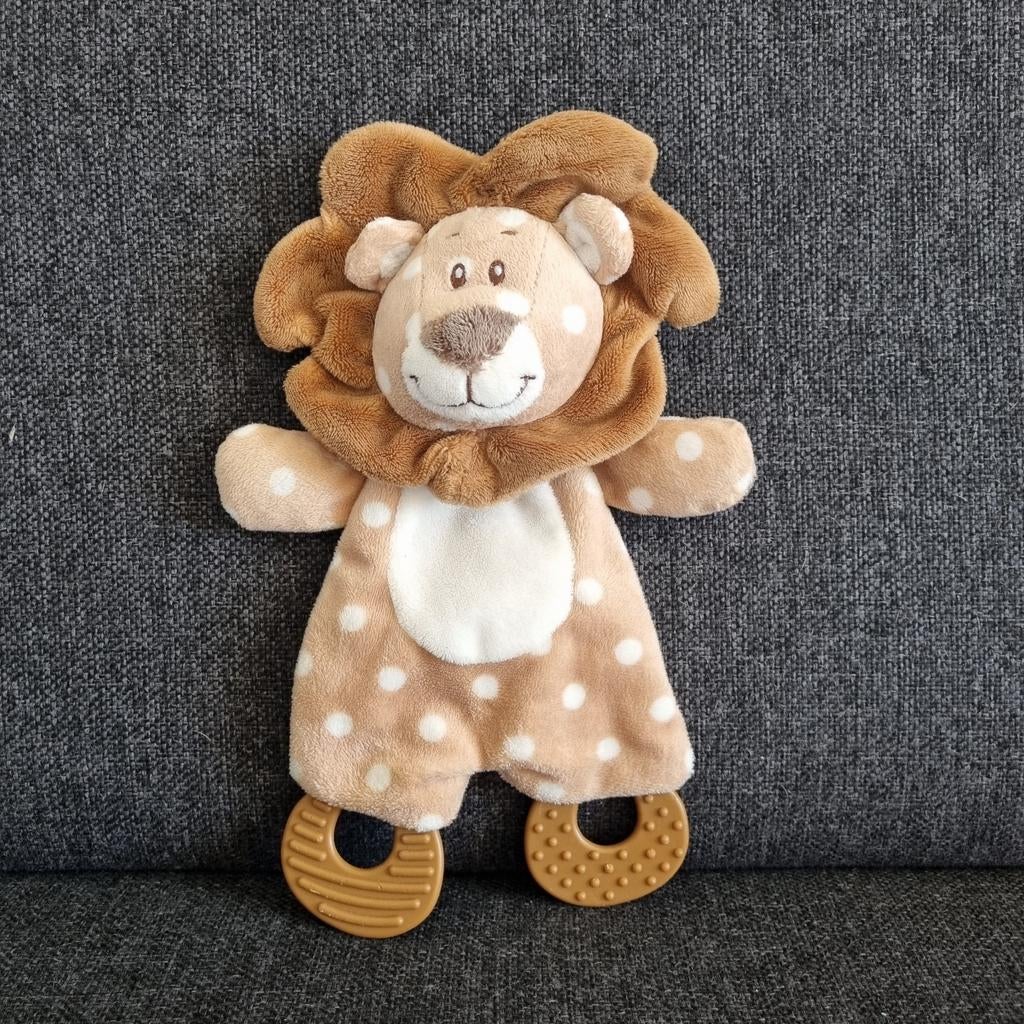 Leeuw knuffeldoekje met bijtring, Ophalen of Verzenden