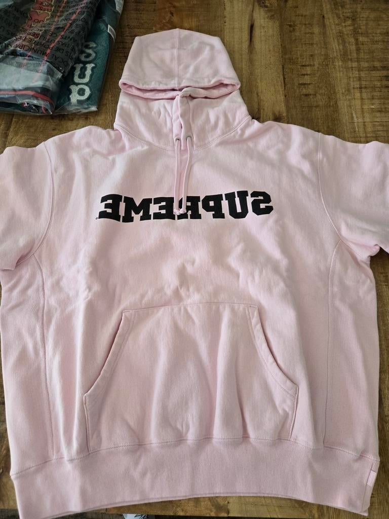 Supreme reverse roze hoodie maat M, Kleding | Heren, Truien en Vesten, Maat 48/50 (M), Nieuw, Ophalen of Verzenden, Roze