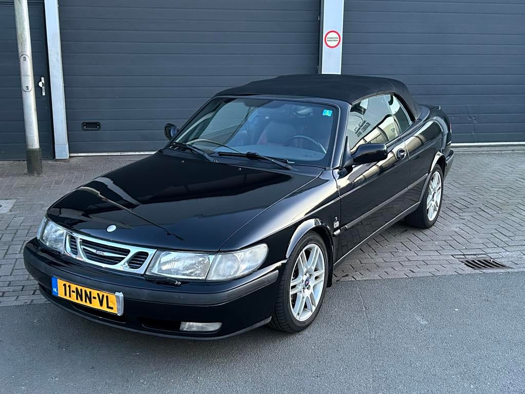 Saab 9-3 2.0 T Senses Edition Cabrio AUT 2003 Zwart, Open dak, 4 cilinders, 4 stoelen, Zwart