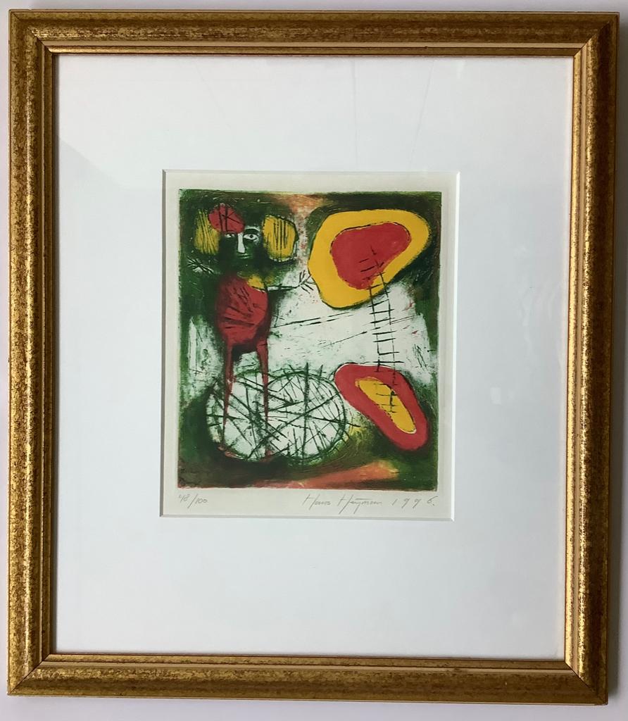 Hans Heyman, Ets, zonder titel., Antiek en Kunst, Ophalen of Verzenden, Portret, Ets, 1950 - 1999