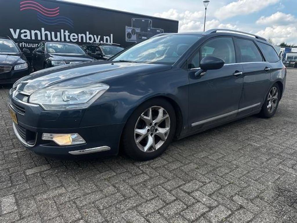 Citroën C5 Tourer 2.7 HDiF 2009 Full option ex bpm APK 1-26, Auto's, Citroën, Automaat, Gebruikt, Zwart, Blauw