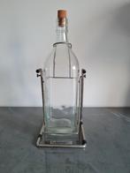 vintage kantelbare flessenhouder met grote fles - uniek, Ophalen of Verzenden, Huis en Inrichting