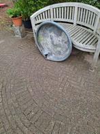 Oud zinken badje uit Frankrijk - Decoratief voor de tuin, Ophalen