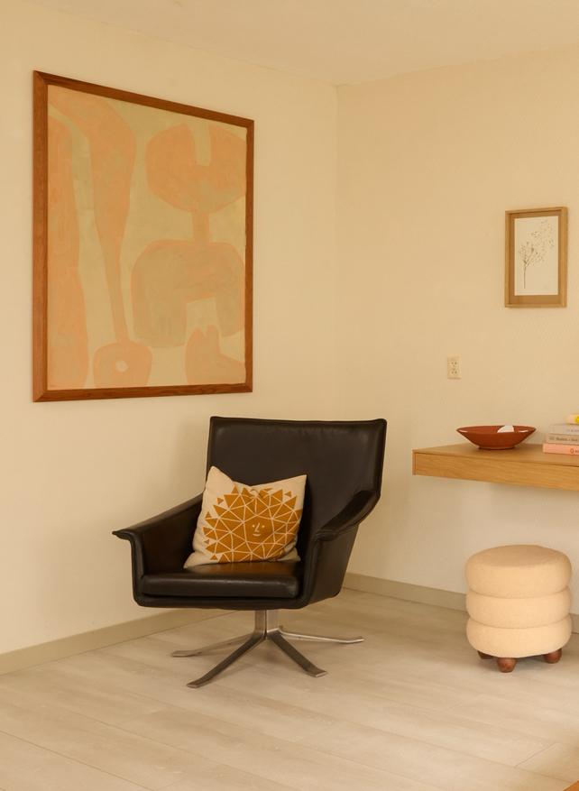 Design on Stock Djenné Lederen Fauteuil, Ophalen, Gebruikt, Leer, 75 tot 100 cm