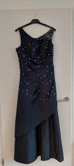 Zwarte galajurk met glitters - Maat 38, Galajurk, Zwart, Zo goed als nieuw, Ophalen