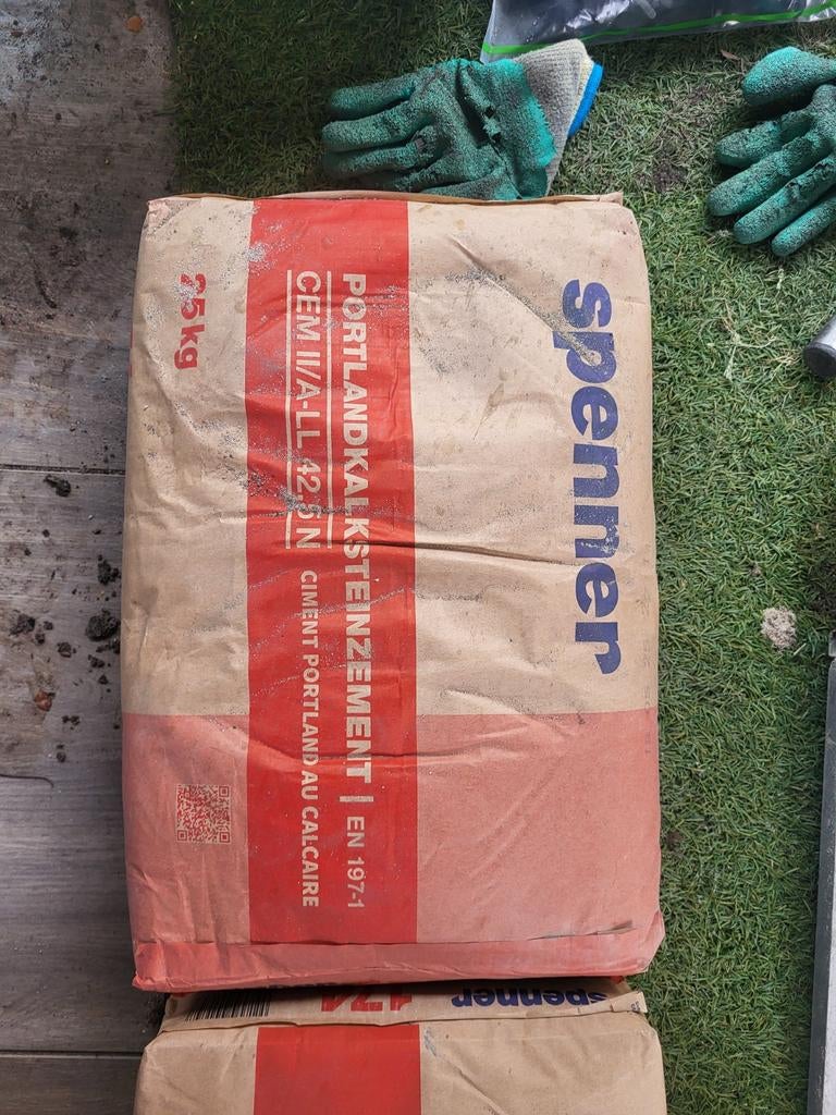 Portland cement 2x 25kg, Ophalen, Overige materialen, Minder dan 4 cm, Minder dan 5 m²