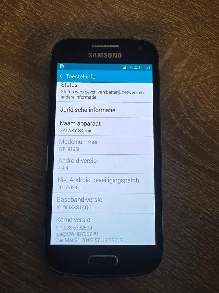 Samsung Galaxy S4 Mini - Werkt perfect, achterkant mist, Telecommunicatie, Mobiele telefoons | Samsung, Gebruikt, Overige modellen