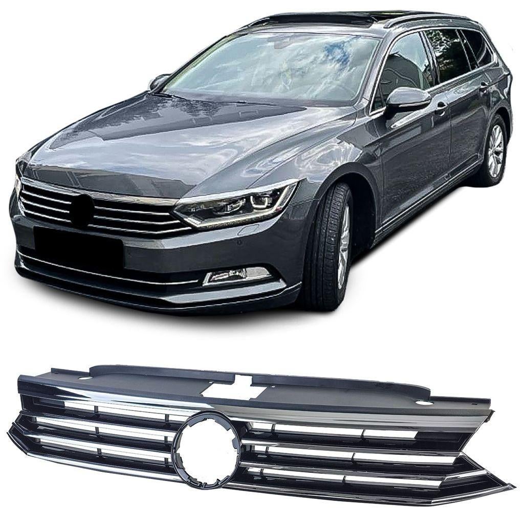 Grill Geschikt Voor Volkswagen Passat B8 Zwart Chrome, Verzenden, Automotive Parts, A.parts@hotmail.nl, Trasmolenlaan 12 3447 GZ Woerden