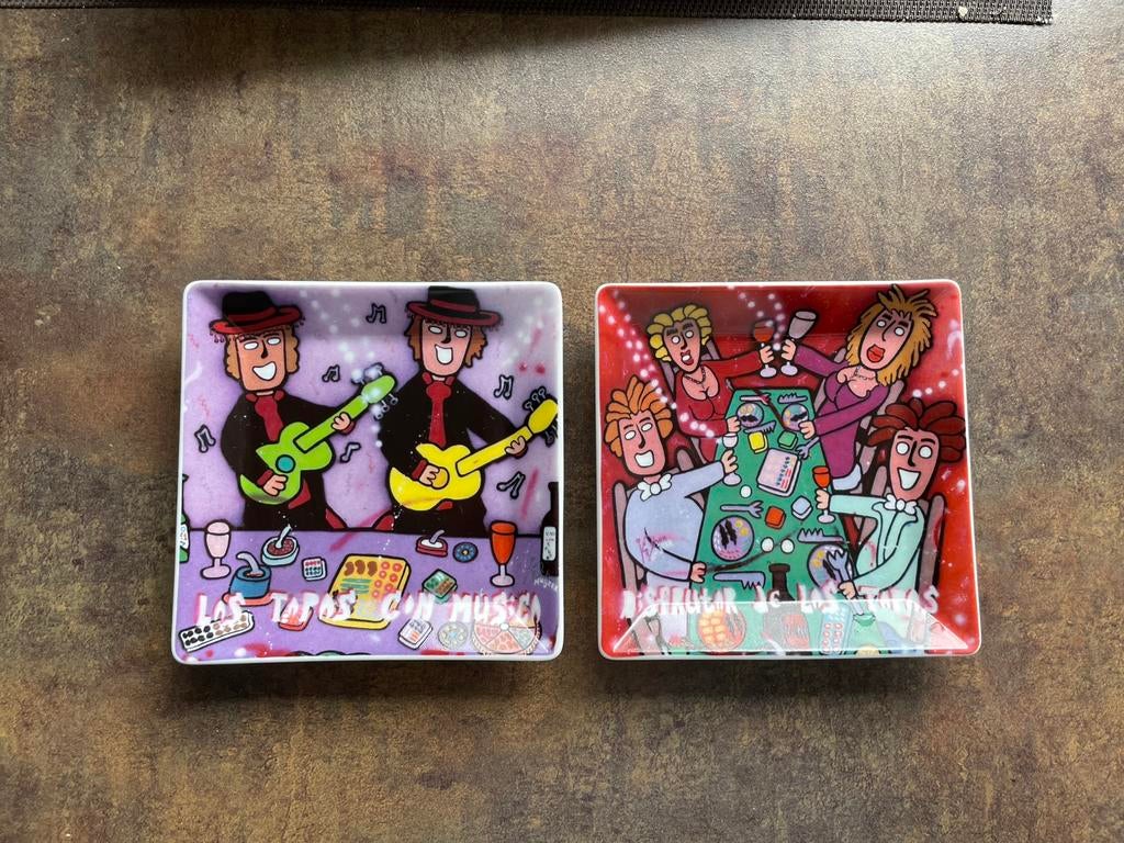 Tapas schaaltjes 2x Johan Huijzer, Ophalen of Verzenden