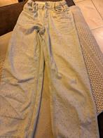 Meisjes jeans met flair pijp en steentjes - Maat 140 (10 jaa, Kinderen en Baby's, Kinderkleding | Overige, Ophalen of Verzenden