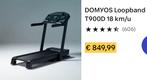Gloednieuwe Domyos t900d loopband, Ophalen of Verzenden, Zo goed als nieuw, Spinningfiets