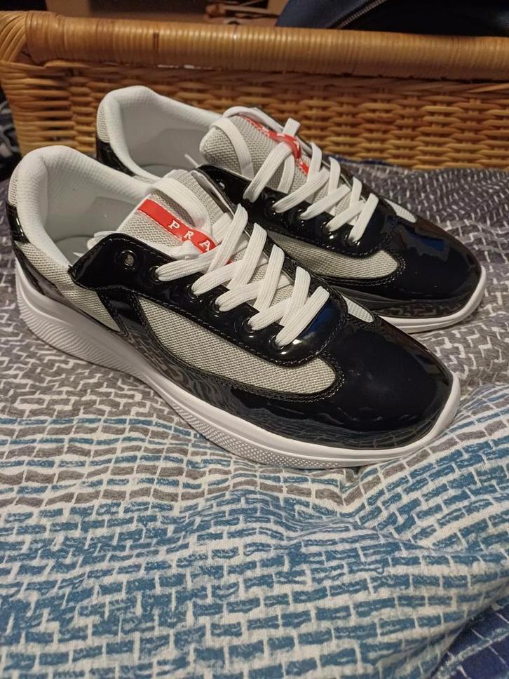 Nieuwe Prada 42 America's Cups zwart, Kleding | Heren, Schoenen, Nieuw, Zwart, Ophalen of Verzenden