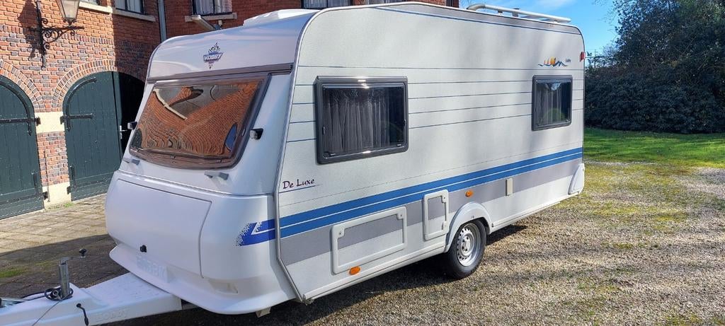 Hobby 450 uf isabella voortent nieuwstaat! Zakluifel ., Hobby, Dwarsbed, Particulier, Tot en met 4