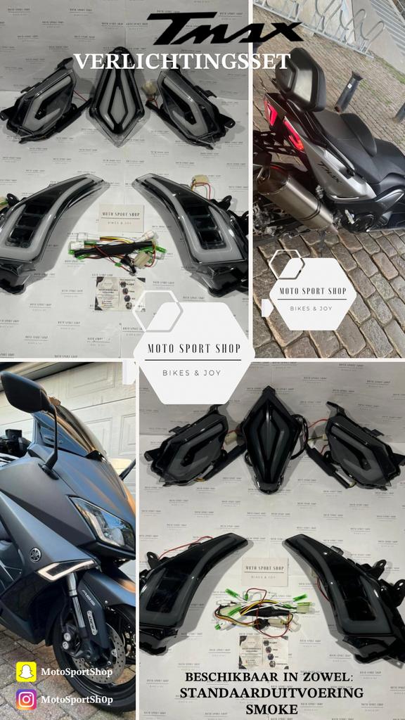 TMAX 530 verlichtingsset Smoke & Standaard (12-16), Ophalen