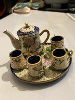 Miniatuur Cloisonné Theeservies - Vintage Decoratie, Ophalen of Verzenden