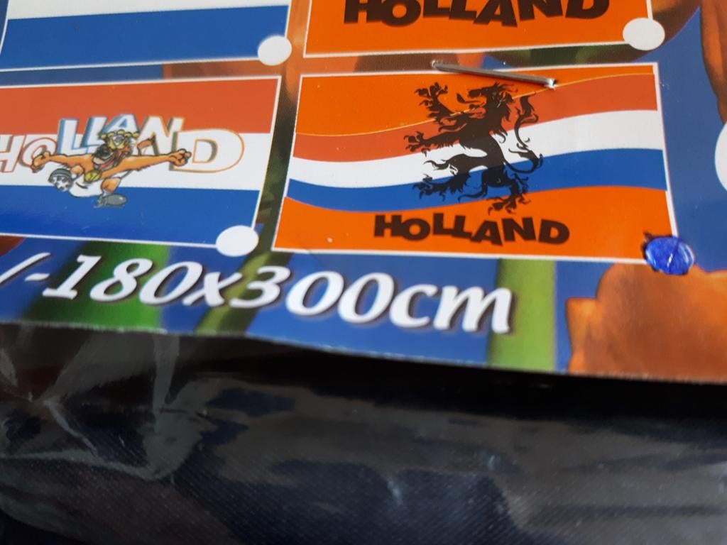 Holland vlag 180x300  nieuw, Ophalen of Verzenden, Nieuw, Overige typen