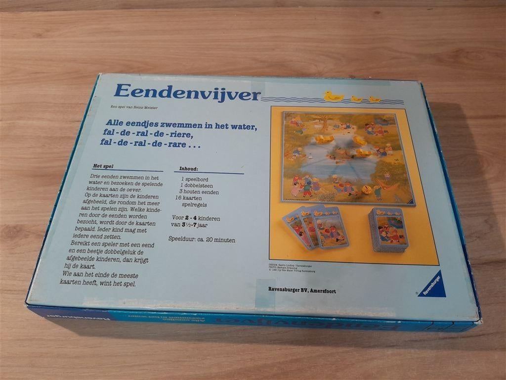 Eendenvijver - alle eendjes zwemmen in het water - s5842, Hobby en Vrije tijd, Gezelschapsspellen | Bordspellen, Verzenden, Zo goed als nieuw