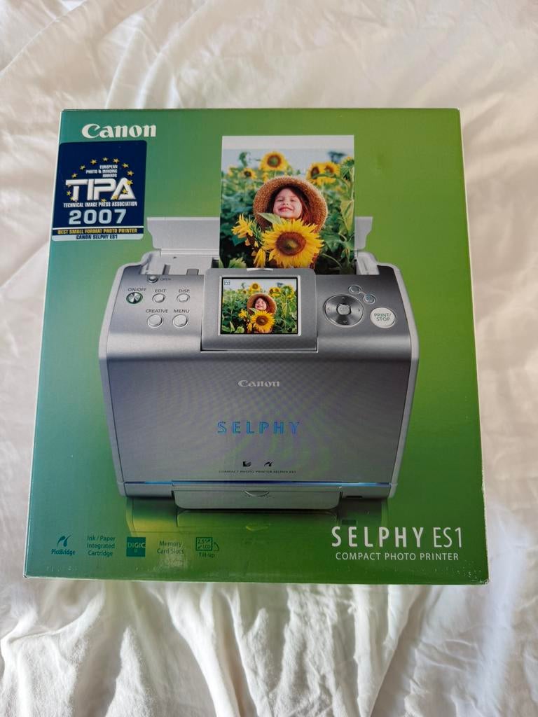 Canon Selphy ES1 fotoprinter – compact – in doos, Ophalen of Verzenden, Zo goed als nieuw