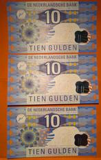 3x 10 Gulden 1997 "IJsvogel" – Prachtige Set in UNC (Nieuw), Postzegels en Munten, Bankbiljetten | Nederland, Ophalen of Verzenden