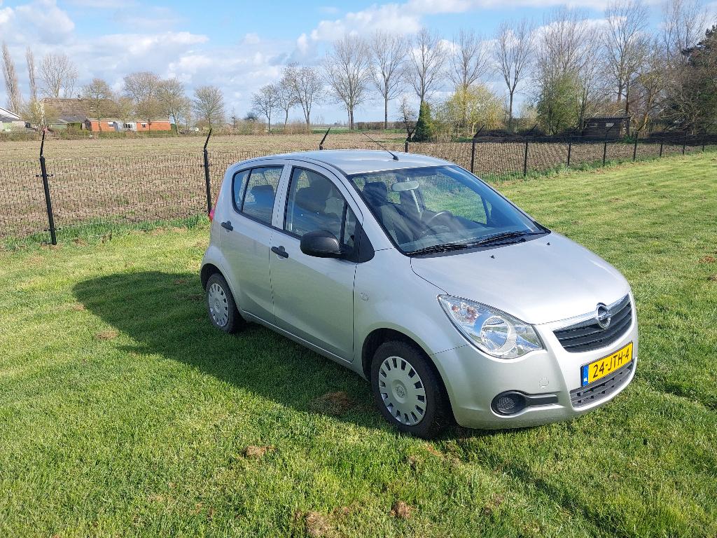 Opel Agila 1.0 12V 2009 airco Top conditie, binnen gestaan., Stof, Metallic lak, Zwart, 0 kg