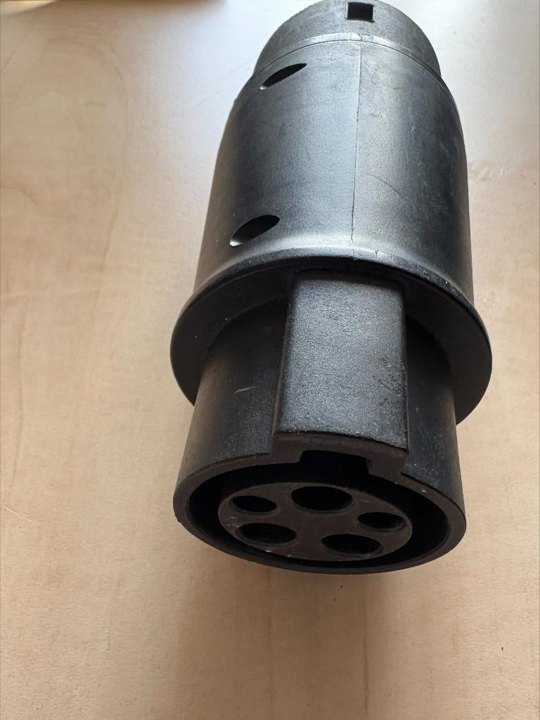 Verloopstekker adapter laadkabel Type 1 naar Type 2, Ophalen of Verzenden, Gebruikt