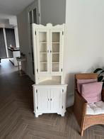Brocante hoekkastje wit - 70x35x185 cm, Huis en Inrichting, Kasten | Overige, Ophalen