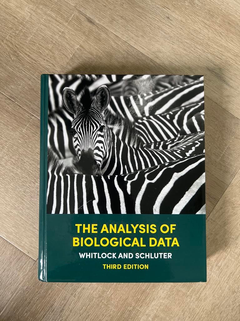 The Analysis of Biological Data - Whitlock and Schluter, Ophalen of Verzenden, Beta, Zo goed als nieuw, WO