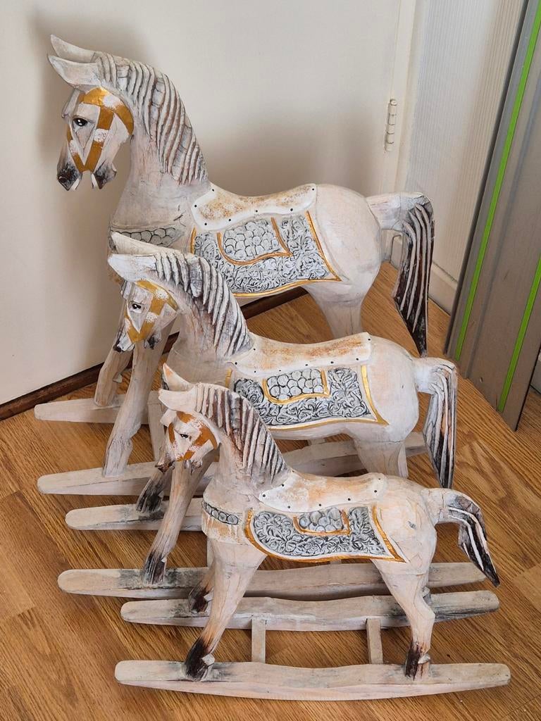Houten paardjes, Ophalen