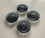 Iittala Finland Nappi 4x waxinelichthouders grijs/blauw, Overige materialen, Ophalen of Verzenden, Zo goed als nieuw, Grijs