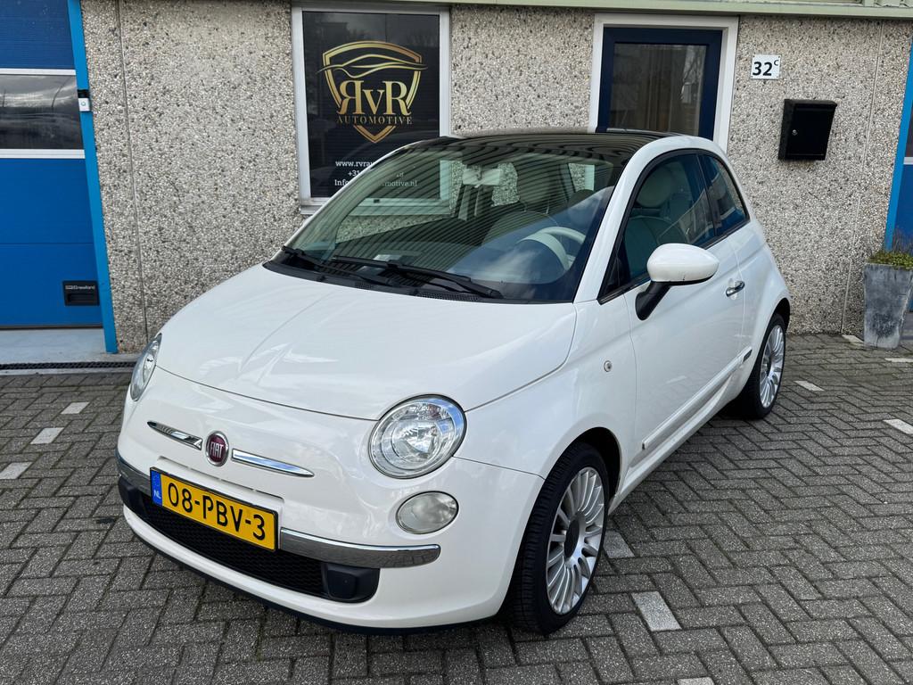 Fiat 500 1.2 Lounge AUT Pano (bj 2011, automaat), Euro 5, Gebruikt, 1242 cc, 4 cilinders