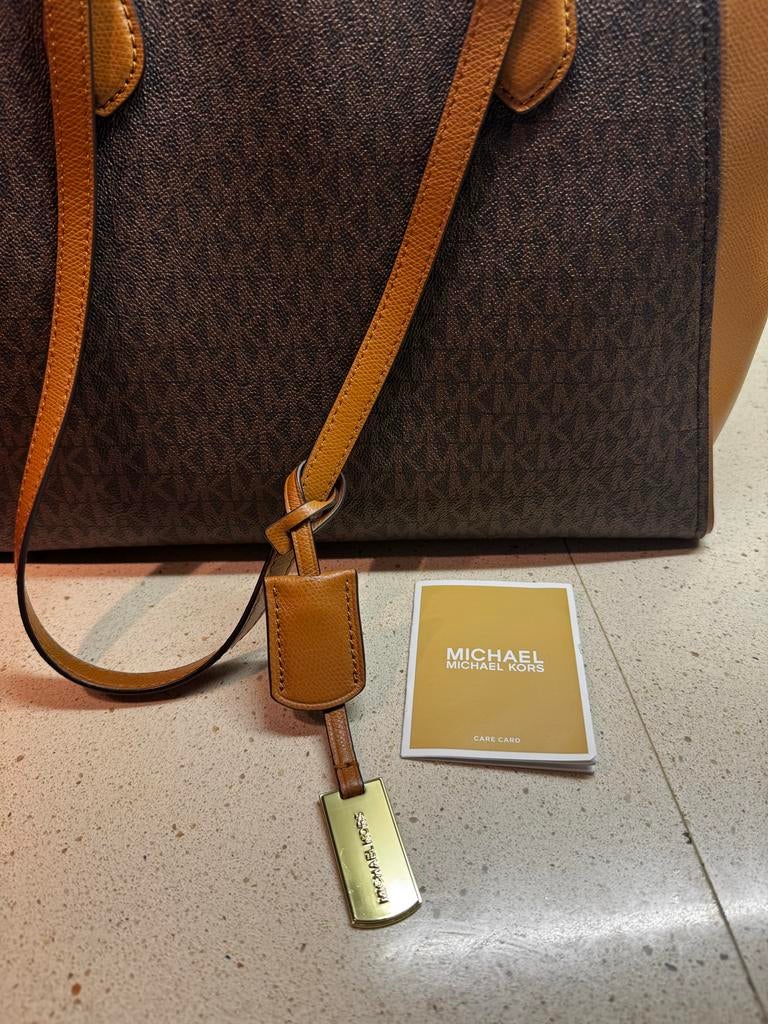 Michael Kors draagtas Taryn, Sieraden, Tassen en Uiterlijk, Tassen | Damestassen, Ophalen of Verzenden, Gebruikt, Bruin, Shopper