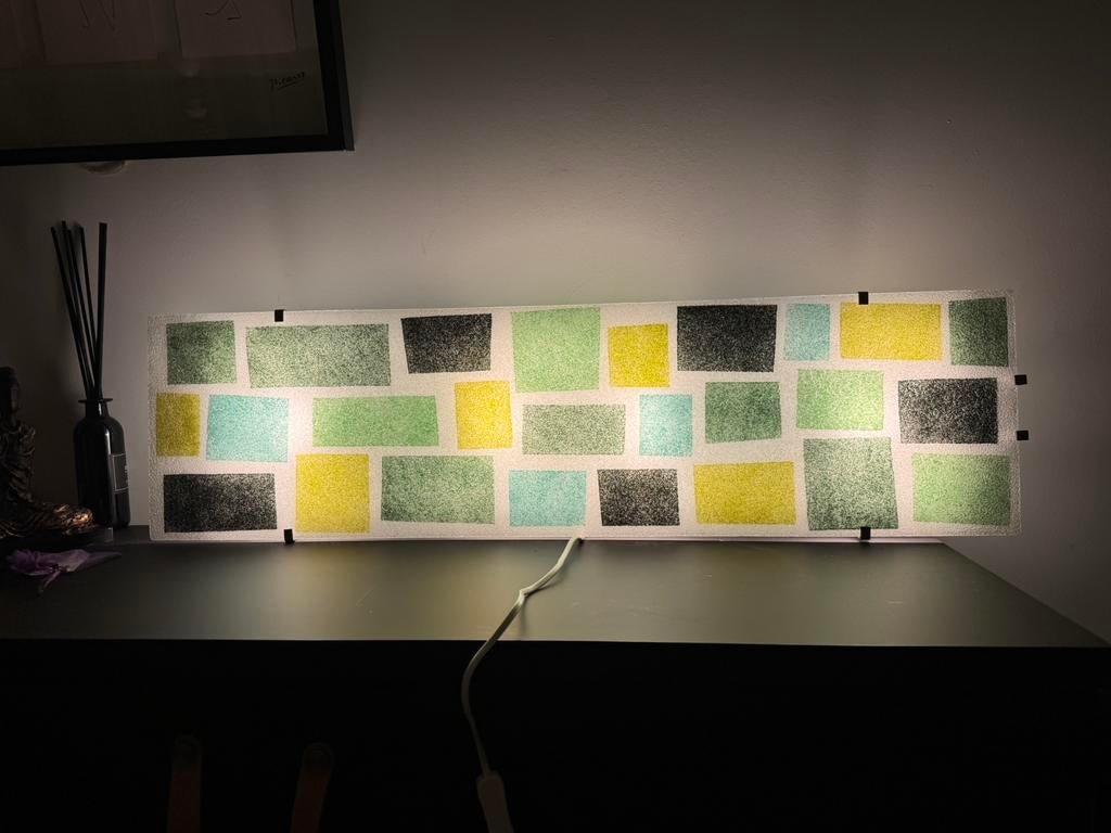 Ikea vintage plafond/wand lamp Gyllen Julia Treutiger, Ophalen of Verzenden, Zo goed als nieuw, Glas