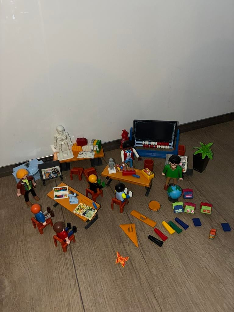 Playmobil Klaslokaal inrichting school, Ophalen of Verzenden, Zo goed als nieuw