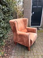 Comfortabele leesstoel - licht verkleurd, Huis en Inrichting, Fauteuils, Ophalen, Gebruikt, Stof, 75 tot 100 cm