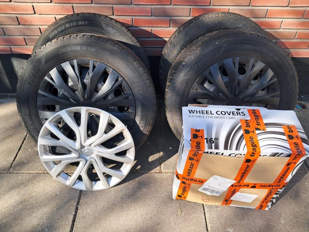 Stalen velgen oa citroen berlingo extra wieldoppen, Auto-onderdelen, Banden en Velgen, 16 inch, Banden en Velgen, 195 mm, Bestelwagen