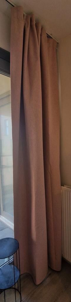 Helsinki verduisterend kant en klaar gordijn roze 2x, Ophalen, Nieuw, 100 tot 150 cm, 200 cm of meer
