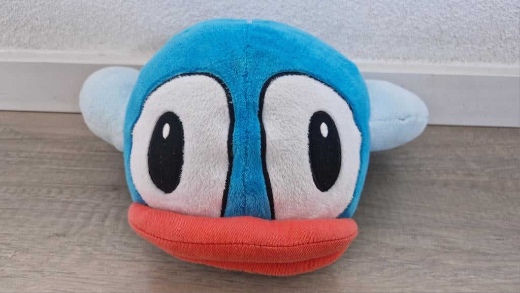 Knuffel plush pluche flappy bird game spel vogel blauw, Ophalen of Verzenden, Zo goed als nieuw, Overige typen