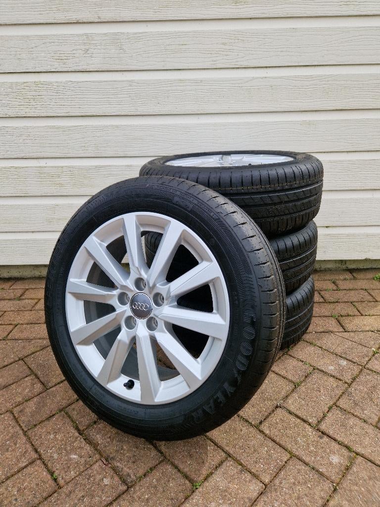 16” originele Audi A1 velgen + demo zomerbanden, Ophalen, Gebruikt, 16 inch, Banden en Velgen
