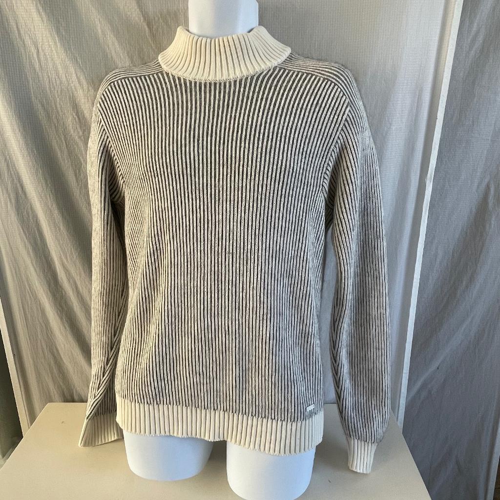 Hugo Boss gebreide herentrui crème grijs maat M, Kleding | Heren, Truien en Vesten, Ophalen of Verzenden, Zo goed als nieuw, Maat 48/50 (M)