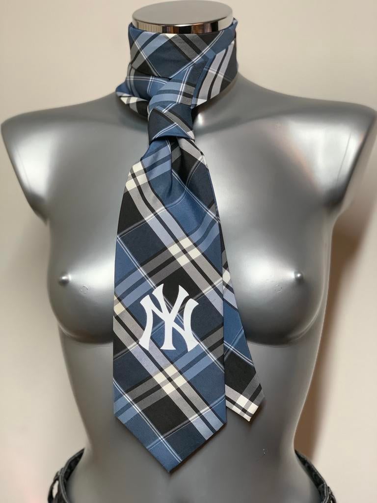 NY stropdas, New York Yankees logo, Kleding | Heren, Stropdassen, Ophalen of Verzenden, Zo goed als nieuw, Blauw