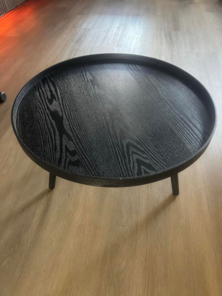 Woood Mesa salontafel, rond, diameter 60cm, Huis en Inrichting, Tafels | Salontafels, Gebruikt, Rond, Overige houtsoorten, 50 tot 100 cm