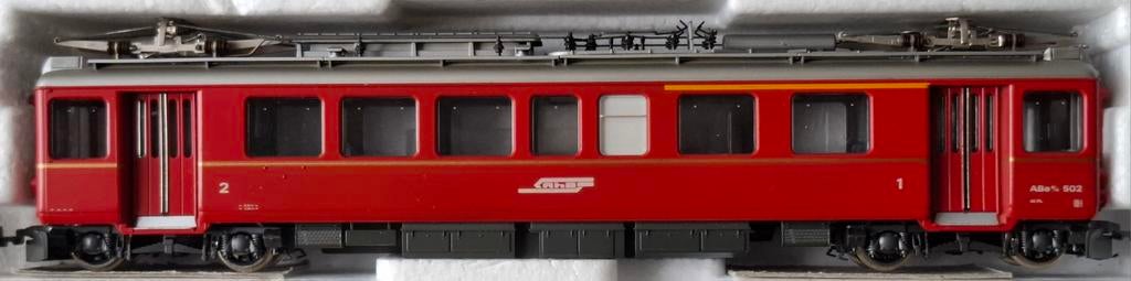 Bemo HOm 1265-122 Triebwagen ABe 4/4 502 RhB.  NIEUW., Hobby en Vrije tijd, Overige merken, Nieuw, Ophalen of Verzenden, Analoog