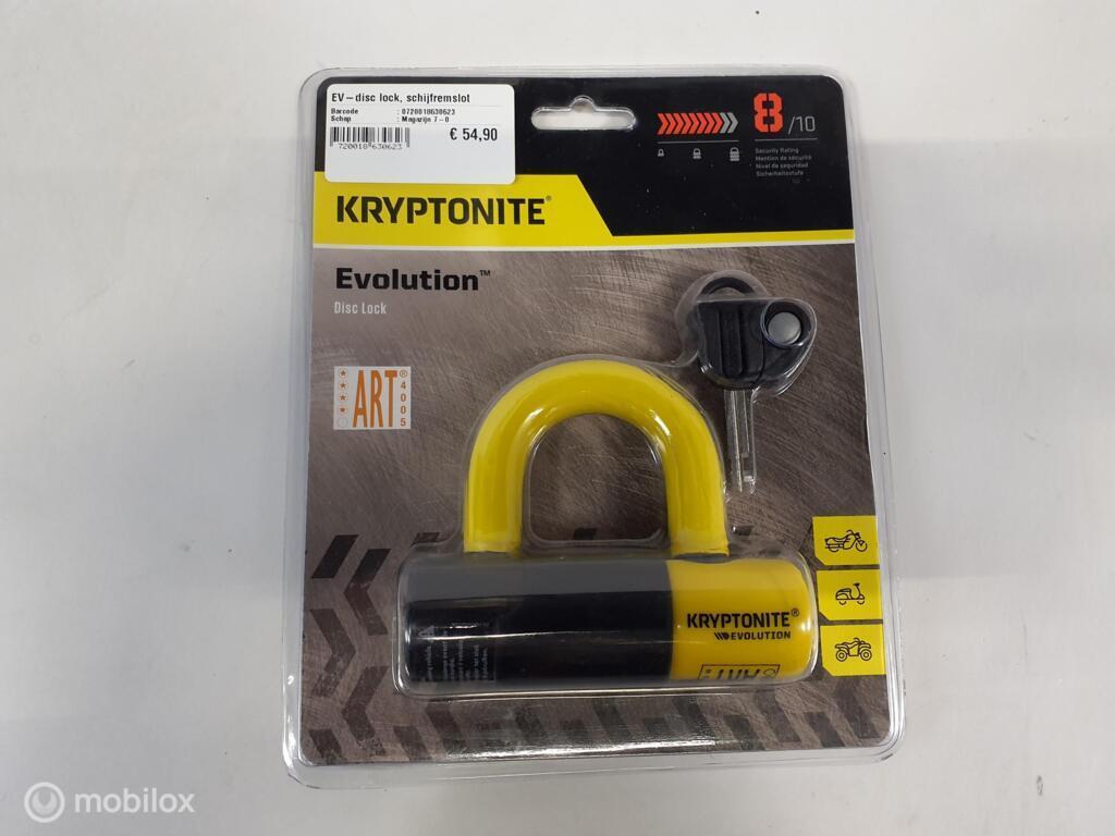 NIEUW Kryptonite evolution disc lock Remschijf slot, Nieuw