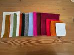 (2)Wolvilten lapjes 14 stuks, Hobby en Vrije tijd, Ophalen of Verzenden, Nieuw, Los Vilt, Wolvilt